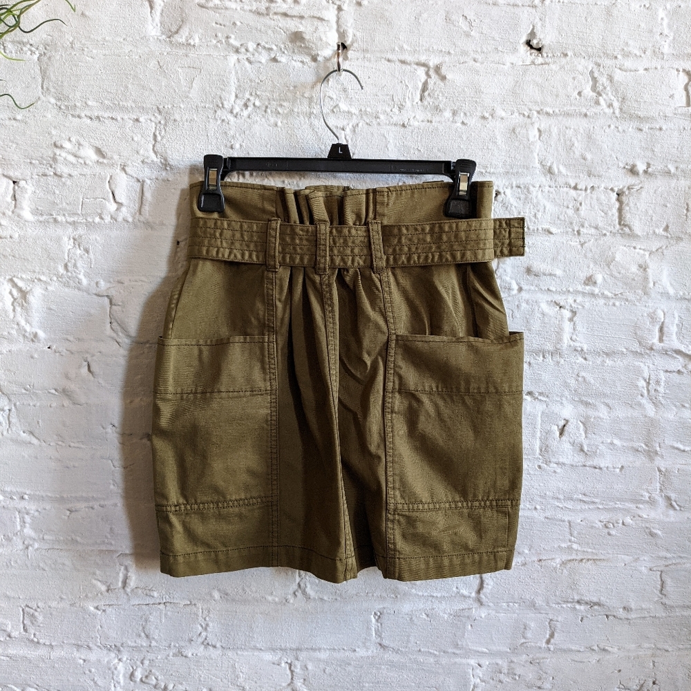 Highrise Paper Bag Skater Style Utility Cargo Skir - Picture 3 of 4
